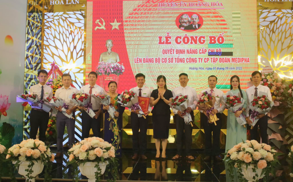 Thành lập Đảng bộ cơ sở Tổng Công ty CP Tập đoàn Medipha: Bước ngoặt khẳng định bản lĩnh chính trị vững vàng trong doanh nghiệp tư nhân