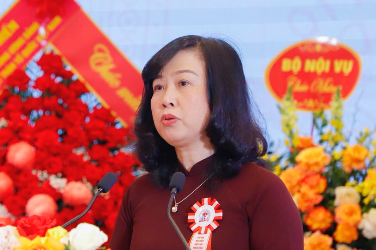 Bộ trưởng Bộ Y tế Đào Hồng Lan phát biểu tại Đại hội