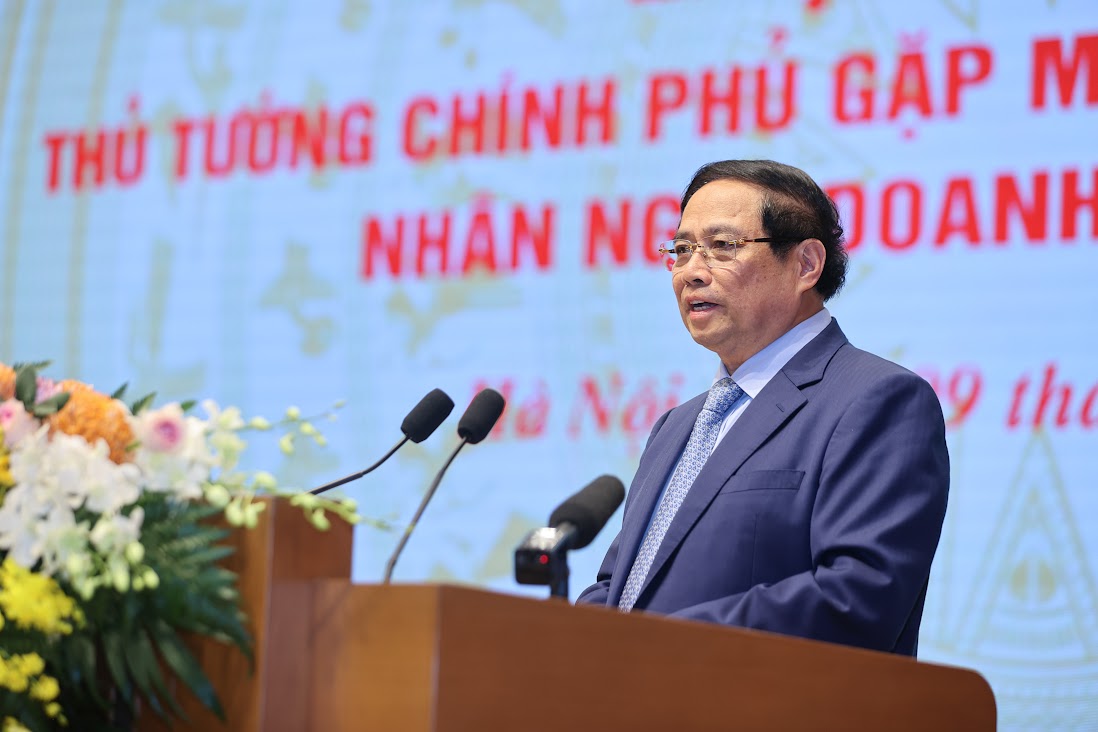 Thủ tướng Phạm Minh Chính phát biểu tại hội nghị.