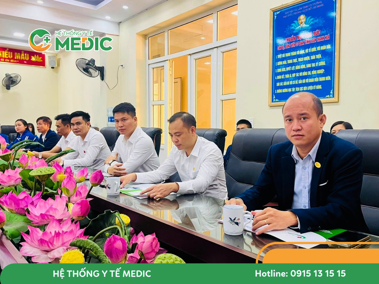 Đại diện ban lãnh đạo Medipha Group tham gia lễ ký kết 